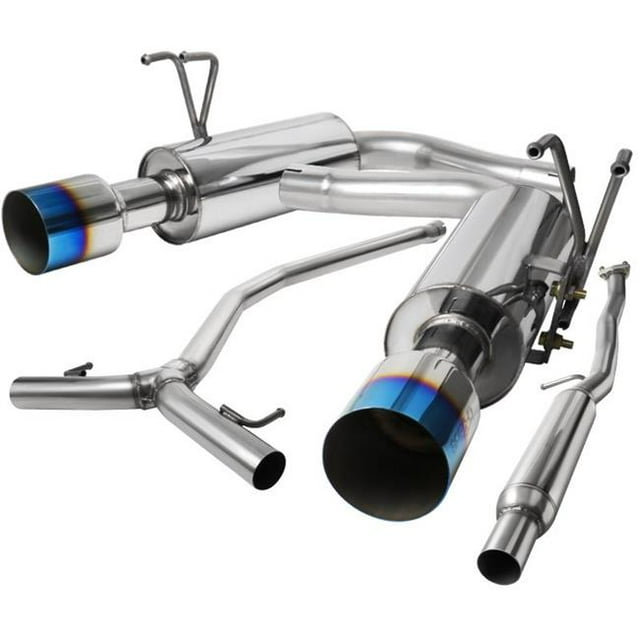 Spec D Tuning MFCAT2-CV16L15T-SD Burnt Tip Turbo Exhaust Systemsfor 2016-2017 Honda Civic, 1.5L