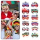 thumbnail image 3 of Gafas para aficionados al fútbol, gafas de competición de fútbol, accesorios para fotomatón, gafas de fiesta para cumpleaños con temática de fútbol, fiestas deportivas, 3 of 8