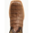 thumbnail image 6 of Tanner Mark Men's Exotic Caiman Tall Western Boot Broad Square Toe Brown 8 D(M) US, 6 of 7