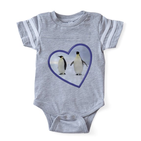 CafePress - Emperor Penguins - Cute Infant Baby Football Bodysuit