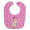 Pink, variant on Fairy House Pink Stripes Baby Bib