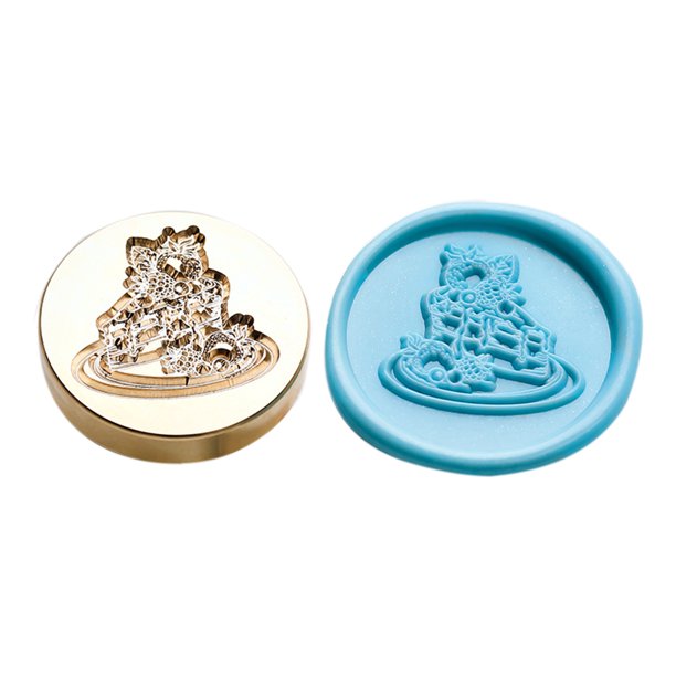 Serie de té de la tarde Cabeza de cobre Esmalte en relieve 3D Cabeza de cobre para tarjeta de boda Hugtrwg Para estrenar