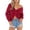 AC03-Red, variant on Lumtrix Sweaters For Women Casual V Neck Criss Cross Backless Long Batwing Sleeve Loose Knitted Sweater Pullovers Black L