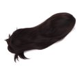 thumbnail image 2 of Peluca,Color Té Negro Flequillo Pelucas Sintéticas Pelucas De Reemplazo De Cabello Aspecto Llamativo, 2 of 12