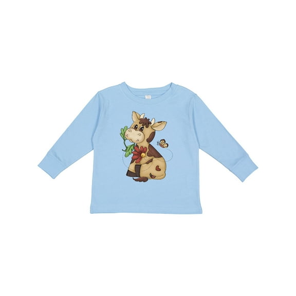 Inktastic Corky Cow Boys Long Sleeve Toddler T-Shirt