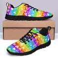 thumbnail image 4 of LGBT Pride Shoes Men Women Fashion Rainbow Sneakers Lightweight Breathable Running Shoes Gift for Gay Lesbian Black Size 8.5, 4 of 5