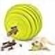 thumbnail image 1 of LaRoo Dog Feeder Puzzle Toy Ball, Natural Rubber Dog Chew Toy Snack Dispenser, Bite Resistant Interactive Dog Toy Treat Dispensing Aggressive Chewers for Small Medium Large Dog (9cm Ball Green), 1 of 5