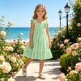 thumbnail image 2 of Tigivemen Flower Girls Dresses Floral Boho Sleeveless Sundresss Toddler Girl Wedding Guest Dress Size 2-3 Y, 2 of 6