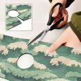 thumbnail image 6 of Yayeee Faucet Mat for Kitchen Sink 14.7" Diatomite Long Splash Guard Pad, Green Wave Pattern, 2 Pack, 6 of 7