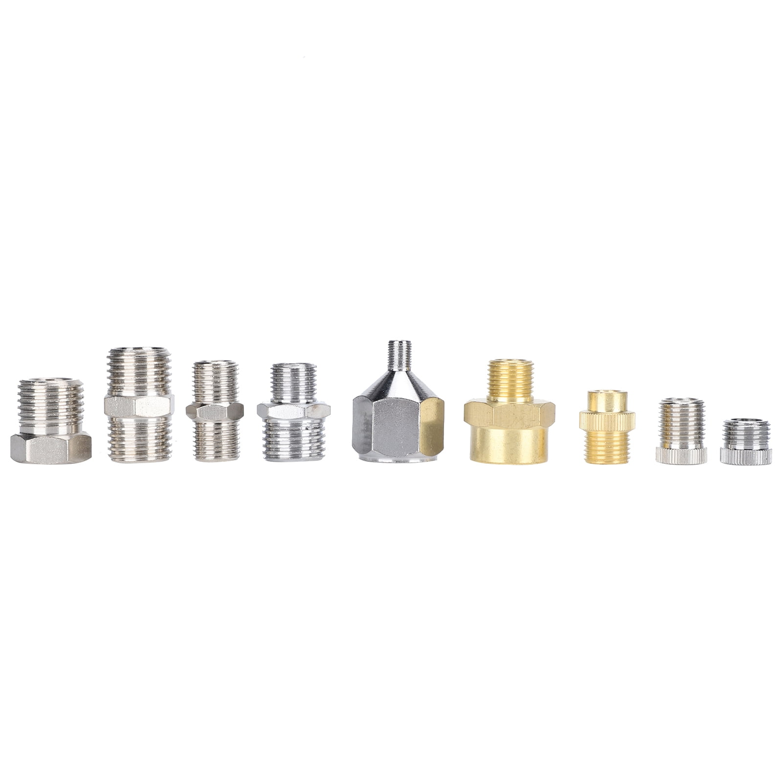Kit De 9 Adaptateurs Aérographe - Connecteurs Filetés 1/8" & 1/4" Pour Compresseur Et Pistolet | Accessoires Pulvérisation Airbrush
