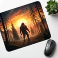 thumbnail image 6 of Bigfoot Walking In The Woods At Sunset Mouse Pad Low Profile Gaming Mat, 6 of 7