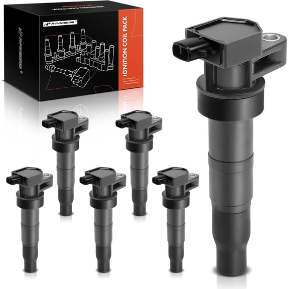 A-Premium Ignition Coil Pack Compatible with Hyundai Sonata 2006-2010 Santa Fe 2007-2018 Kia Sedona 2006-2017 Sorento 2007-2017 V6 3.3L 3.5L 3.8L 6-PC Set