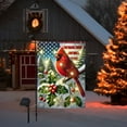 thumbnail image 2 of FLAGWIX Cardinal Christmas American Solar LED Garden Flag MLN4450SF - USA Flags Decor Indoor Outdoor, 2 of 5