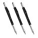 thumbnail image 3 of Multi-word 6 in 1 Multi Function Tool Ballpoint Pen with Ballpoint, Ruler, Screwdriver, A Flat Head, Touch-Screen Pen (3 PCS,Black), 3 of 4