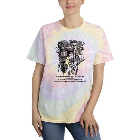 Pooh Bear And Owl Tie Dye Spiral Women -Smartprints Designs, Female Medium