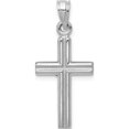 thumbnail image 5 of 14K White Gold Hollow Crucifix Pendant (30 X 14) Made In Indonesia d3226, 5 of 6