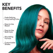 Splat Original Complete Kit, Semi-Permanent Hair Dye with Bleach, Deep Emerald