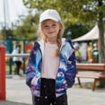 thumbnail image 3 of Uorisanigo Zip-Up Hooded Sweatshirt Hoodie for Boys and Girls Long Sleeve Cherry Blossom Snake Shirts Pullover Tops School Party Vacation Fall Winter Clothes, 3 of 7