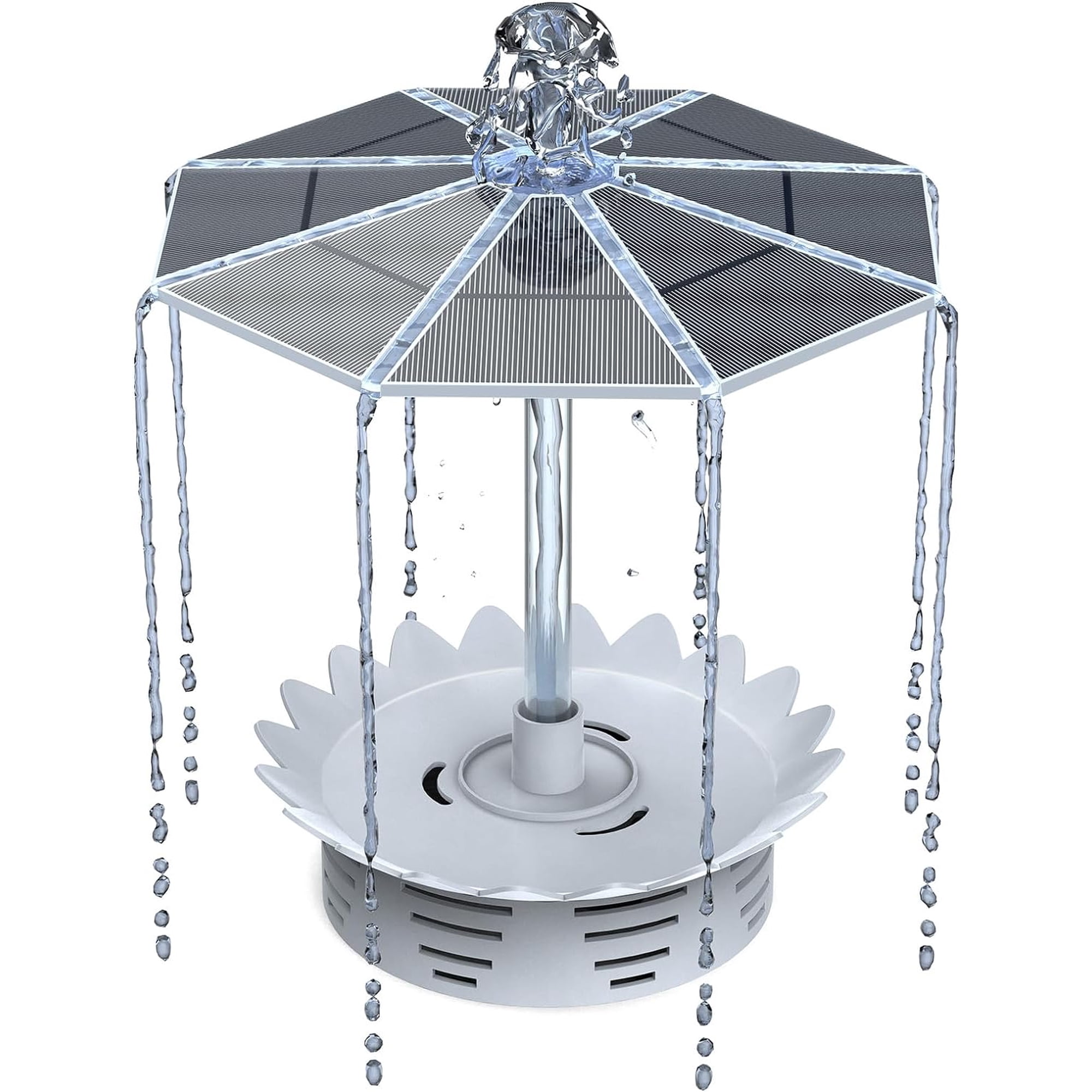 AISITIN DIY Solar Fountain Kit with Adjustable Spray Patterns, 3W