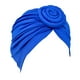 thumbnail image 1 of Jumpingount Turbante Nudo Estilo simple Hijab Sombrero Donut Liso Estiramiento Sombreros Bonnet Decoración para mujeres Maquillaje Azul Type3 NO3, 1 of 6