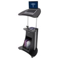 thumbnail image 3 of Techni Mobili Sit-To-Stand Mobile Medical Laptop Computer Cart, Chocolate, 3 of 9