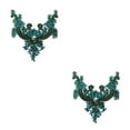 thumbnail image 3 of relayinert Fine Workmanship Rhinestone Patches Embroidered Elegance For Special Occasion white 2Set, 3 of 6