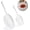 White, variant on Kefir Strainer Set, 2-Size Plastic Non-Metal Sieve with Fine Mesh | 6.3" & 3.9" Diameter Double-size for Kefir Grains, Milk Kefir, Water Kefir & Kombucha - Durable, Food Grade & Easy Clean