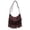 Coffee, variant on Faux Suede Fringe Hobo Bag Solid Color Tassel Cowgirl Purse Western Purse for Girls Woman Birthday Gifts (Wine Red)