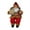 Red Plaid, variant on 14'' Sitting Santa Claus Figurines Christmas Figure Decoration Hanging Xmas Tree