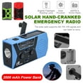 thumbnail image 1 of Amerteer Upgraded Emergency Solar Hand Crank Radio, 4 IN 1 Portable AM/FM NOAA Weather Radio outdoor Household Emergency Device, LED Flashlight, SOS Alarm, Compass, 2000mAh Power Bank USB Charger, 1 of 2