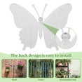thumbnail image 3 of 4Pcs Iron Metal Butterflies Wall Art Waterproof Bright Color Butterflies Hanging Decor for Garden Yard Patio Balcony, 3 of 11