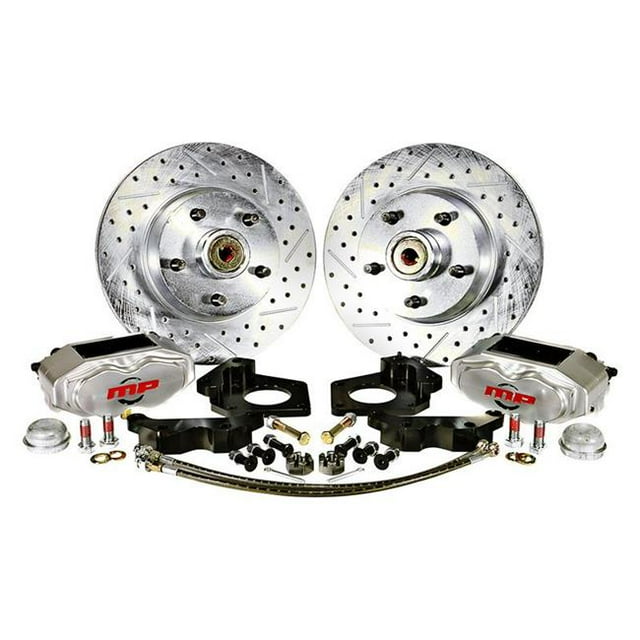 Master Power Brakes DB2512B Rallye Series Front Disc Brake Kit with OE Drum for 1970-1973 Ford Mustang