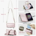 thumbnail image 2 of Compatible with Samsung Galaxy S25 Plus Wallet Case, 10 Card Slots & 1 Zipper Coin Pocket & 1 Cash Slot & 1 Cash Pocket & Lanyard & Crossbody Strap & Kickstand & RFID Blocking Phone Case, Pink, 2 of 9