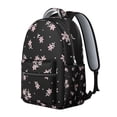 thumbnail image 2 of Floral Print Travel Backpack for Students Lightweight and Multifunctional School Bag with Tropical Flower and Leaves Pattern, 2 of 6