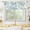 Blue Beach, variant on Farmhouse Eucalyptus Leaves Small Kitchen Curtains Rustic Window Treatment Country Botanical Plant Cafe Short Curtains for Bathroom Dining Laundry Room Wooden Tier Treatment Drape 27.5x39 inch