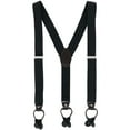 thumbnail image 1 of CTM®  1.375 Inch Wide Solid Color Y-Back Button-End Suspenders (Men's), 1 of 3