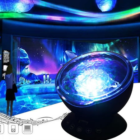 Tbest Ocean Wave Projector LED Night Light Lamp With Remote Control For Kids Gift,Light Projector, Music Project