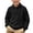Black, variant on OGLCCG Boys Long Sleeve Sweaters Vintage Quarter Button Lapel Winter Sweater Solid Color Chunky Knit Pullover Tops 7-15 Years