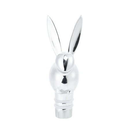 

Rabbit Head Bottle Stopper Creative Wine Plug Reusable Vacuum Sealed Wine Bottle Plug Beverage Stoppers for Easter Home Bar (Sil