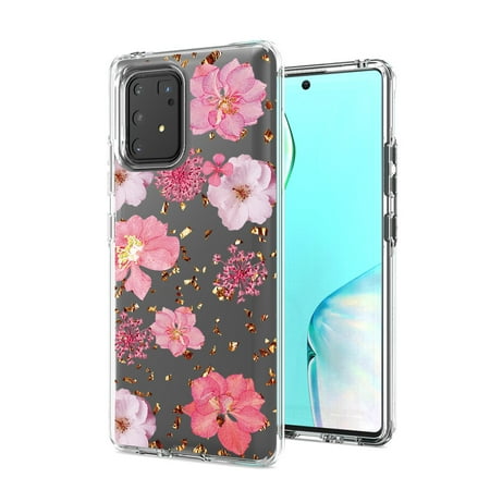 [Pack Of 2] Pressed dried flower Design Phone case for SAMSUNG GALAXY A91/S10 Lite/M80S In Pink