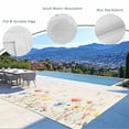 thumbnail image 3 of Watercolor Wildflowers Outdoor Rug 5x8 Ft - Reversible Patio Rug Outdoor Camping Rugs, Farmhouse Country Botanical Flowers Indoor Outdoor Area Rugs, Non-Slip Outdoor Carpet Runner for Deck/Porch, 3 of 8