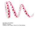 thumbnail image 2 of CSChome DIY Ribbon Love Heart Ribbon – Non fading Elegant Pattern DIY Festival Decoration (10mm), 2 of 7