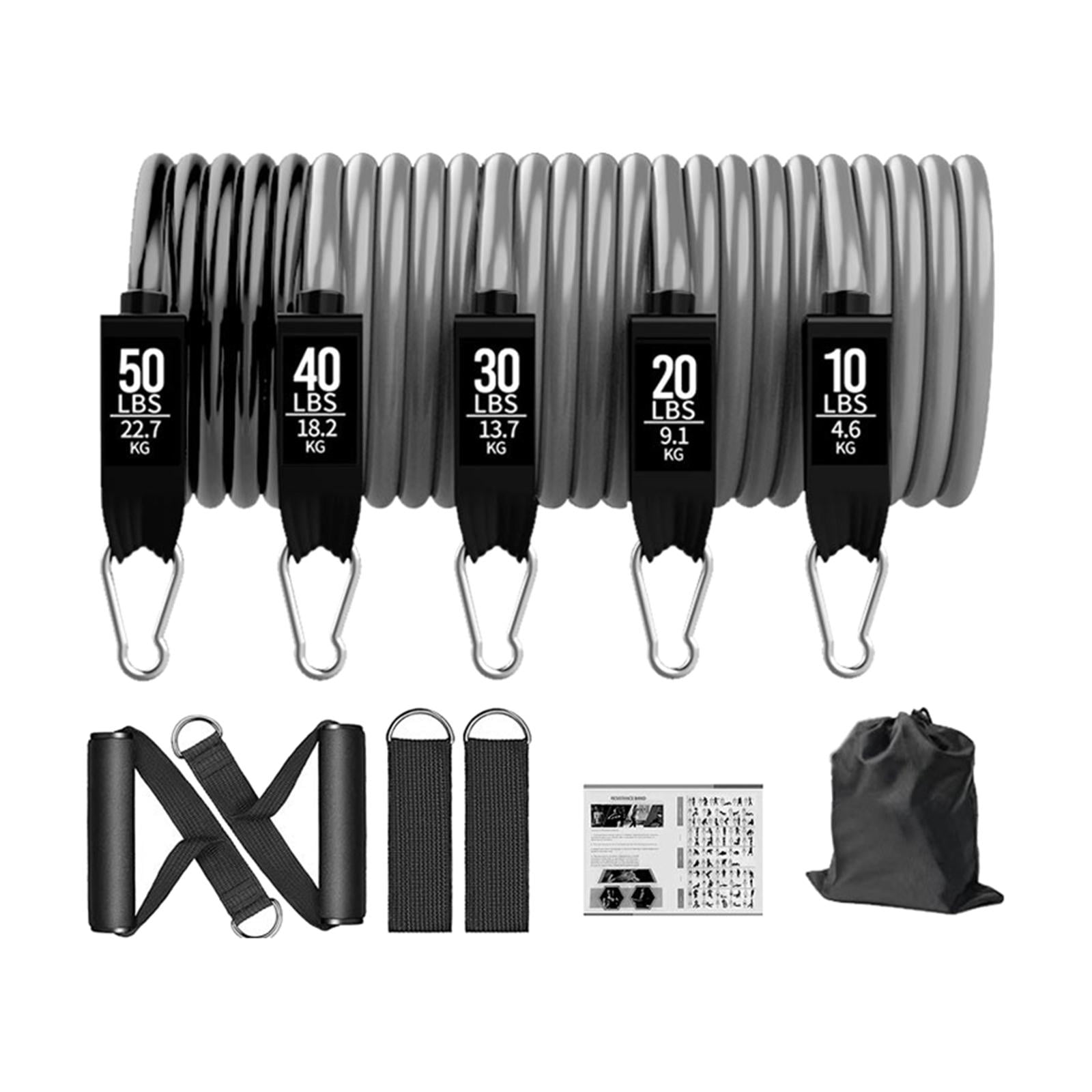 DimyFew Resistance Bands Set Pull Up Assistance Bands Stretch Bands Set for Yoga Fitness 150lbs 11Pcs Set
