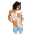 thumbnail image 2 of Khaki Color Block Corduroy Shacket - Women's Casual Button-Up Jacket, 2 of 4