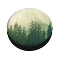 thumbnail image 3 of Balery Fog Foresttire Cover Waterproof Dust-Proof, Universal Spare Wheel Tire Cover For Trailer, Rv, Suv Truck And Vehicle Camper Accessories-14 Inch, 3 of 9