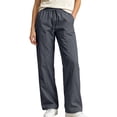 thumbnail image 5 of YuXingFu Womens Capri Pants for Women Petite Loose Dress Pants Utra-Low Ankle - Pocket Casual Gray L, 5 of 7