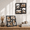 Black-4x6 in, variant on 4x6 in Distressed White+Rustic Brown Collage Picture Frame