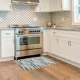 thumbnail image 4 of Linon Outdoor Washable Area Rug Collection, Ivory and Blue, 2' x 3', 4 of 7