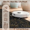 thumbnail image 6 of Design&I 8'x10' Washable Area Rug Snag-Free Bamboo Medieval Sofa Wildlife Motif Symmetrical Border Faded for Dining Room, Large Office, Lounge, 6 of 7