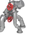thumbnail image 1 of Creative Steampunk Decoration Robot Statue Sculpture Collectables Steampunk for Tabletop Cabinet Living Room, 1 of 9